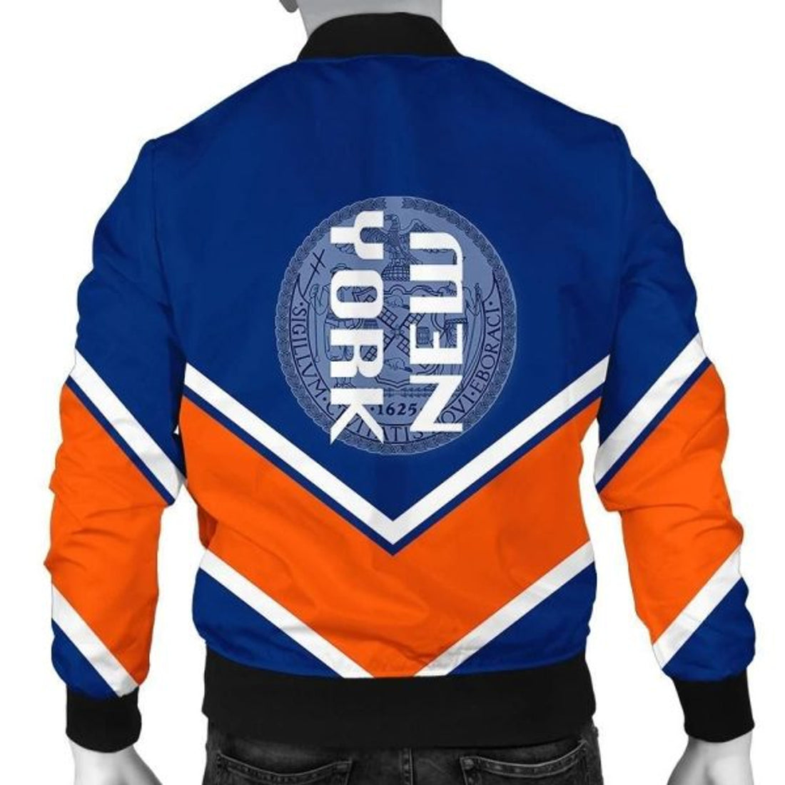 FUNSTUFFPRINTI New York Coat Of Arms Men Bomber Jacket Lucian Style Bomber Jacket