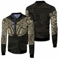 FUNSTUFFPRINTI New Zealand Maori Tattoo Pattern For Lovers 3D Bomber Jacket
