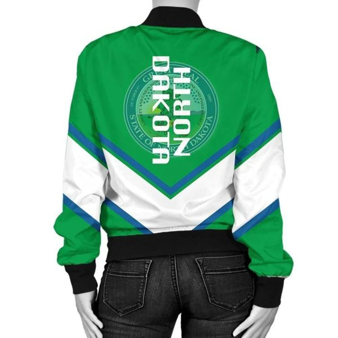 FUNSTUFFPRINTI Nicaragua Coat Of Arms Women Bomber Jacket Lucian Style Bomber Jacket