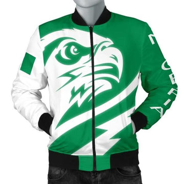 FUNSTUFFPRINTI Nigeria Men's Bomber Jacket - Eagle Version - Bomber Jacket