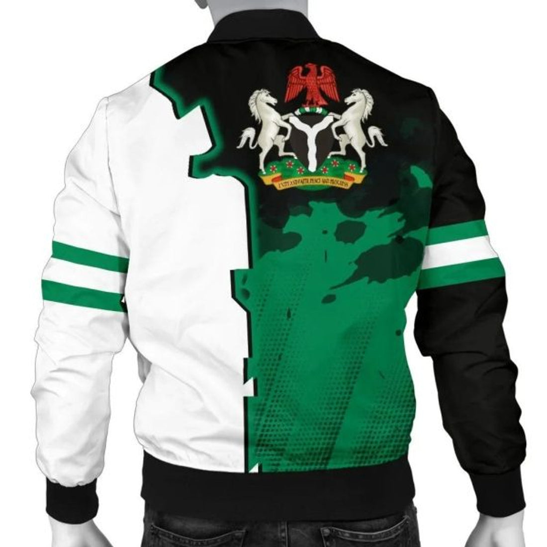FUNSTUFFPRINTI Nigeria Men's Bomber Jacket - Independence Day - Bomber Jacket