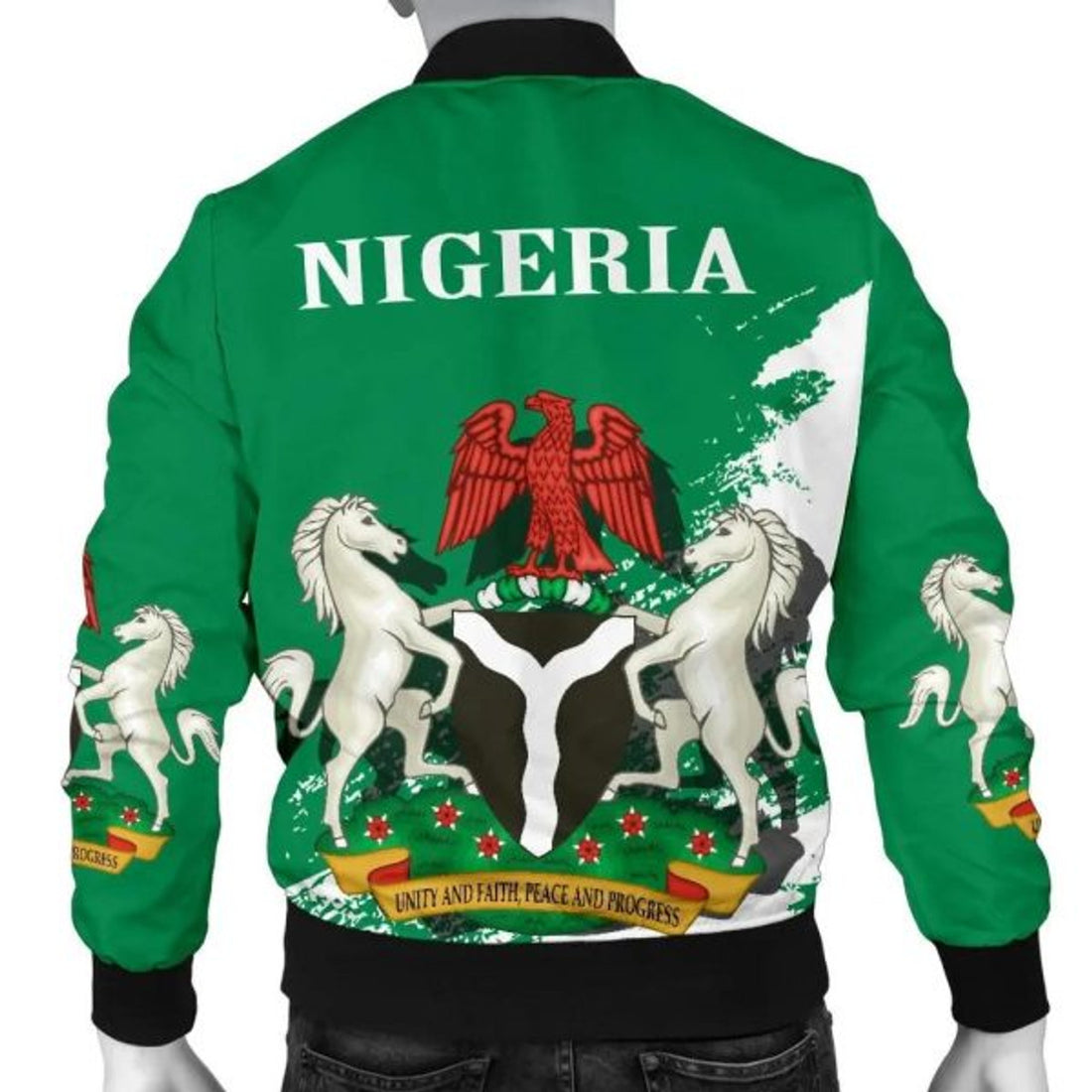 FUNSTUFFPRINTI Nigeria Special Men's 3D Bomber Jacket