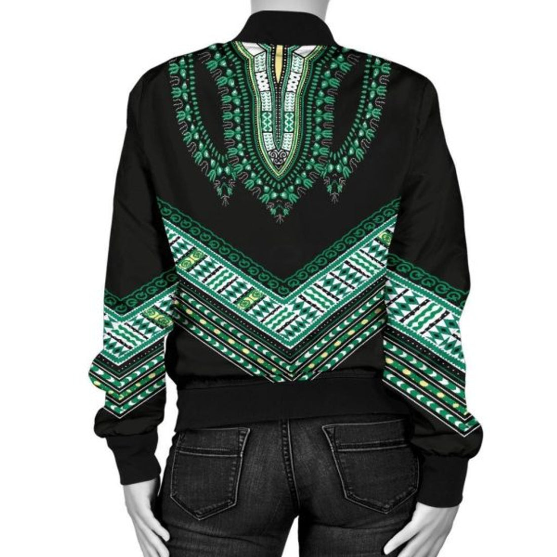 FUNSTUFFPRINTI Nigerian Dashiki Women 3D Bomber Jacket
