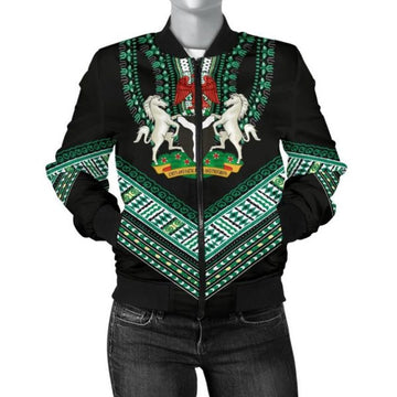 FUNSTUFFPRINTI Nigerian Dashiki Women 3D Bomber Jacket
