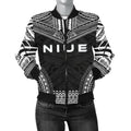 FUNSTUFFPRINTI Niue Polynesian Chief Women'S Bomber Jacket - Black Version - Bomber Jacket