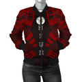 FUNSTUFFPRINT Niue Women's Bomber Jacket Coat Of Arms Polynesian With Hibiscus Bomber Jacket
