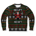 FUNSTUFFPRINT No Lift No Gift Ugly Christmas Sweater, Christmas Sweater, Ugly Sweater, Funny Xmas Sweaters Ugly Sweater
