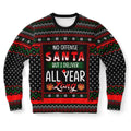 FUNSTUFFPRINT No Offense Santa But I Deliver All Year Long Postman Ugly Christmas Sweater, Christmas Sweater, Ugly Sweater, Funny Xmas Sweaters Ugly Sweater