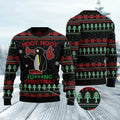 FUNSTUFFPRINT Noot Noot Penguin Ugly Christmas Sweater, Christmas Sweater, Ugly Sweater, Funny Xmas Sweaters Ugly Sweater