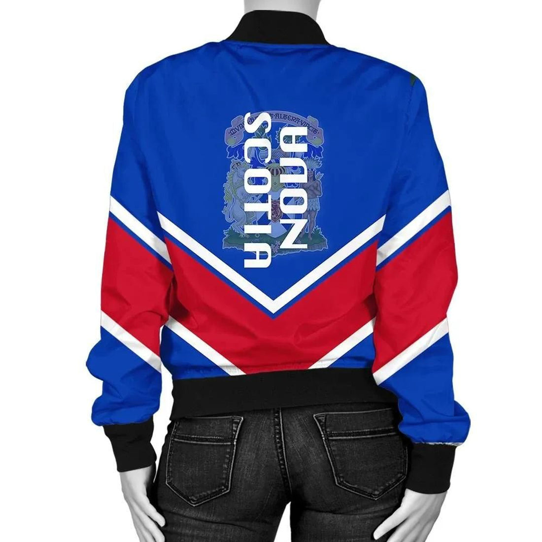 FUNSTUFFPRINT North Macedonia Coat Of Arms Women Bomber Jacket Lucian Style 3D Bomber Jacket