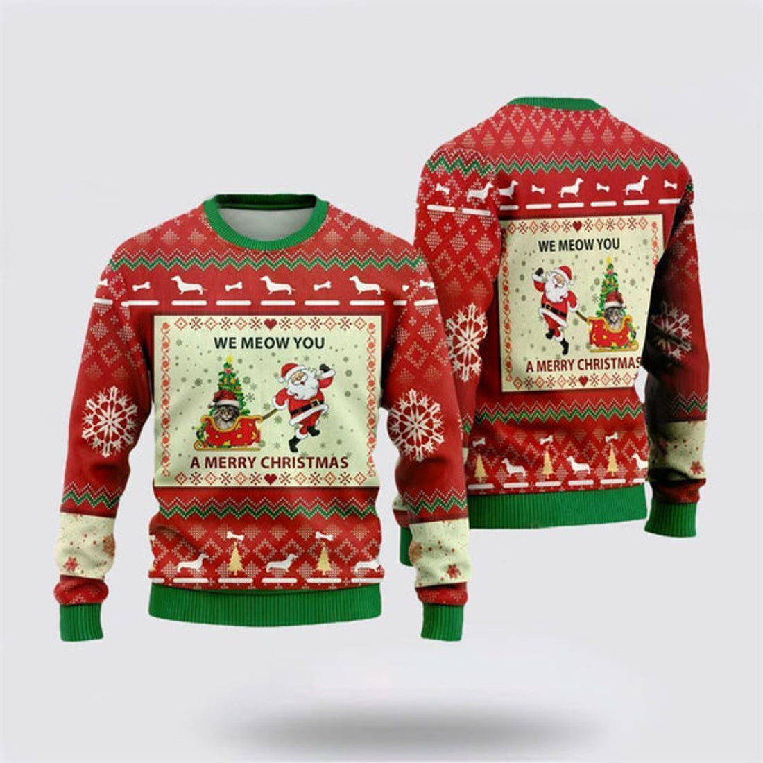 FUNSTUFFPRINT Norwegian Cats Ugly Christmas Sweater For Men And Women, Best Gift For Christmas, Christmas Fashion Winter  Ugly  Sweater