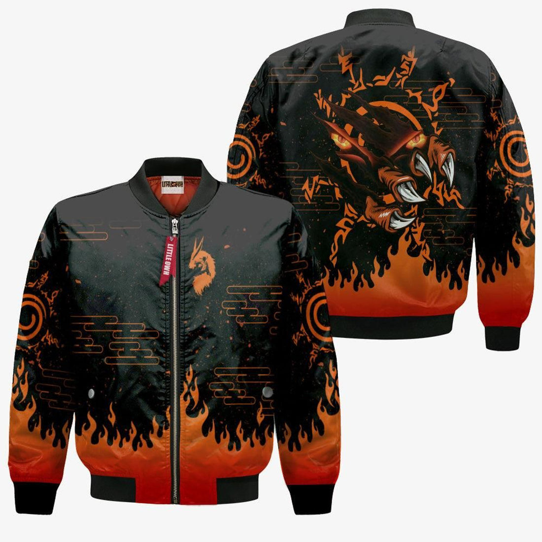 FUNSTUFFPRINT Nrt Kurama Bomber Jacket Cosplay Costumes 3D Bomber Jacket