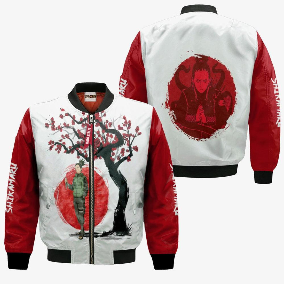 FUNSTUFFPRINT Nrt Shikamaru Bomber Jacket Custom Ninja Under The Sun Cosplay Costumes 3D Bomber Jacket