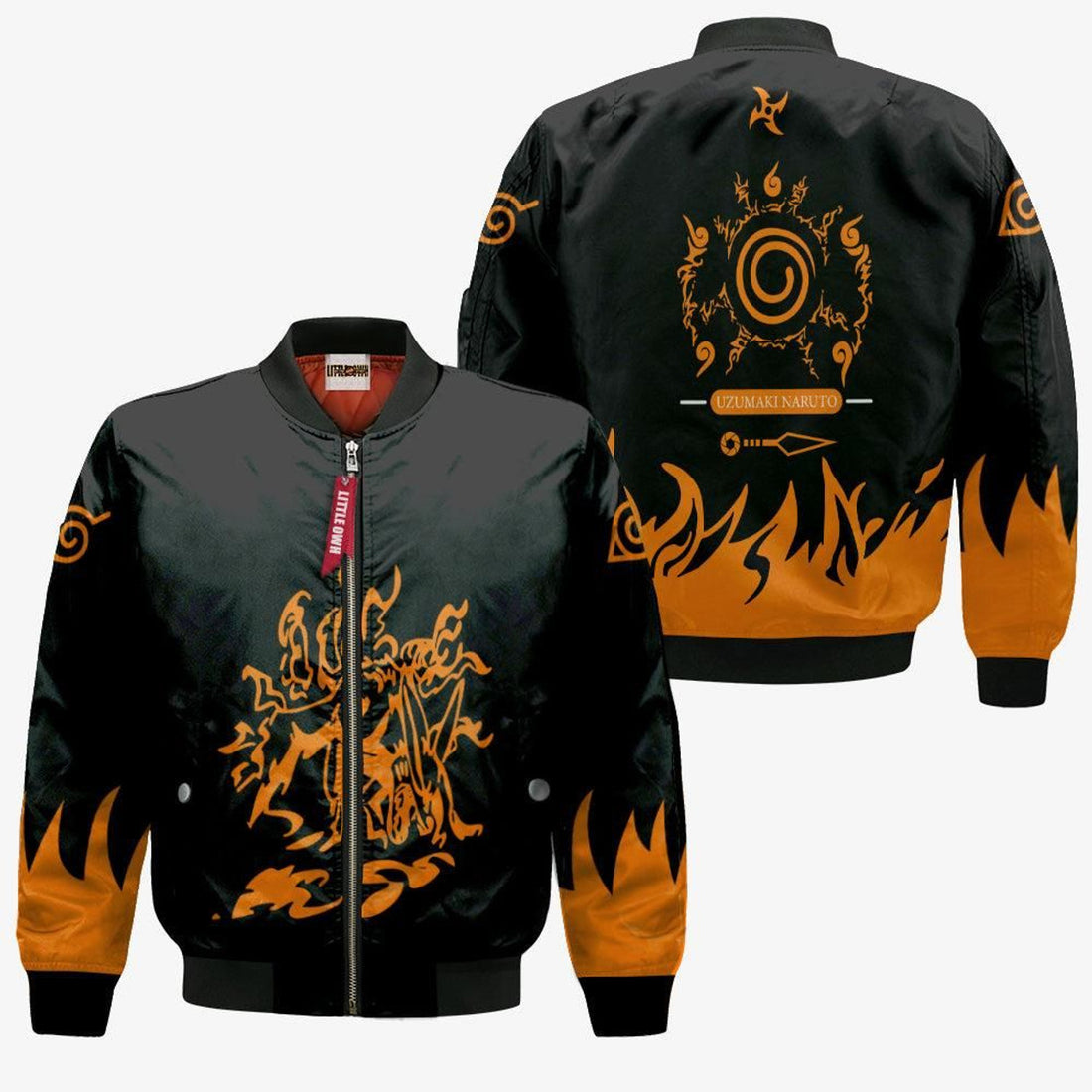FUNSTUFFPRINT Nrt Uzumaki Bomber Jacket Custom Nrt Seal Cosplay Costumes 3D Bomber Jacket