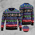 FUNSTUFFPRINT Nutcracker Cute Christmas All Over Print Ugly Christmas Sweater, Christmas Sweater, Ugly Sweater, Funny Xmas Sweaters Ugly Sweater