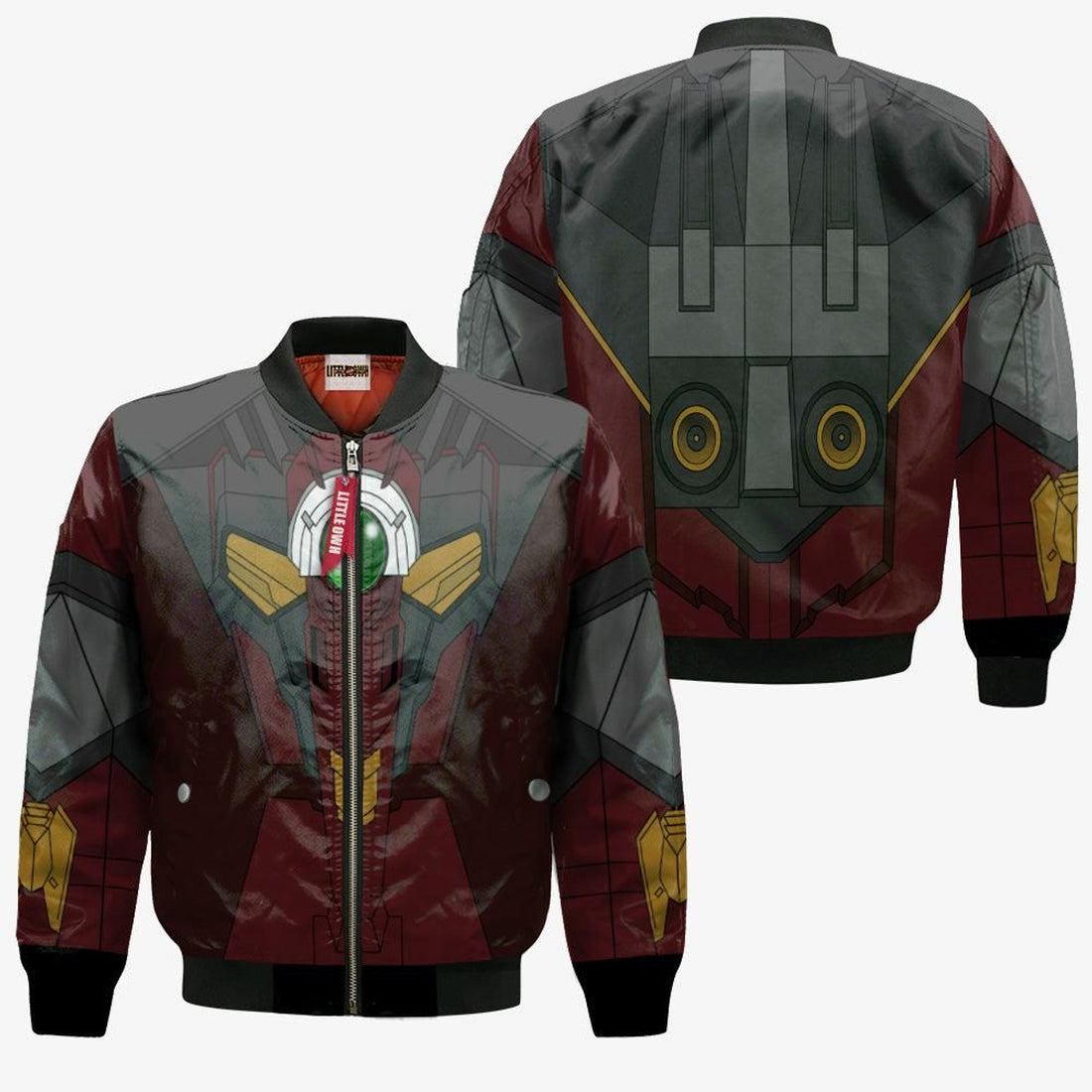 FUNSTUFFPRINT OZ-13MS Gundam Epyon Bomber Jacket Custom Gundam Wing Cosplay Costumes 3D Bomber Jacket