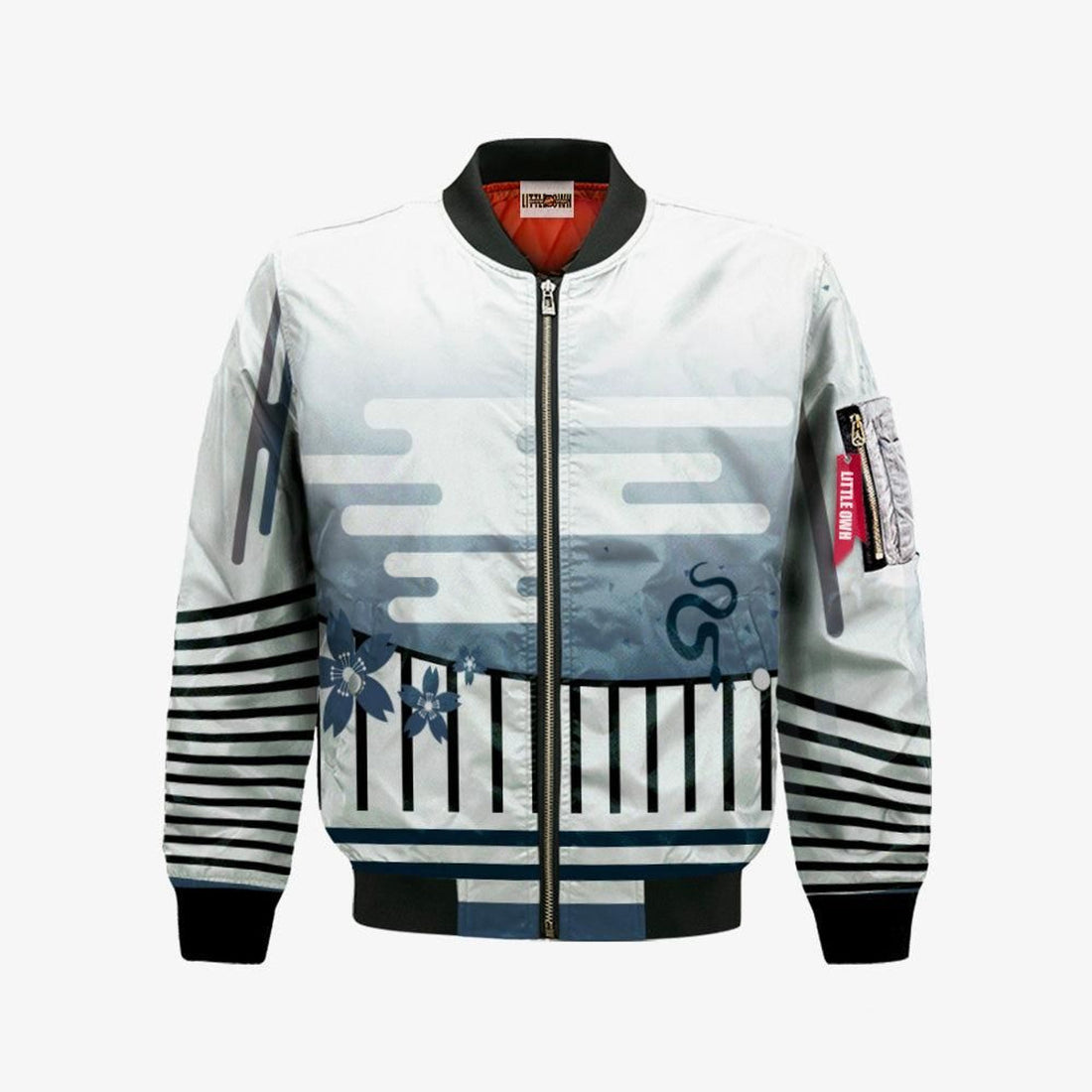 FUNSTUFFPRINT Obanai Iguro Bomber Jacket Custom KNY Cosplay Costumes 3D Bomber Jacket