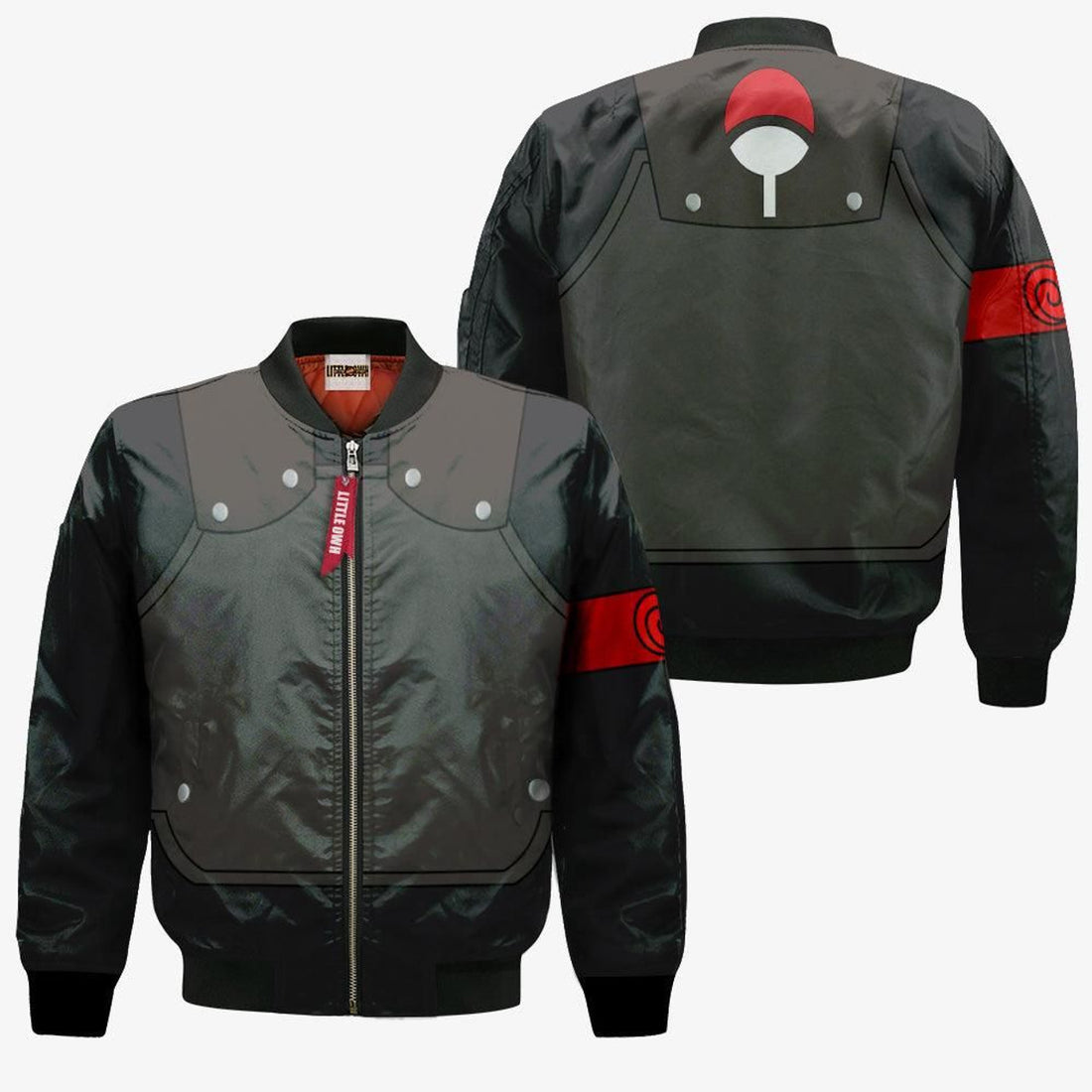 FUNSTUFFPRINT Obito Uchiha Chunin Boruto Bomber Jacket Custom Anime Clothes 3D Bomber Jacket