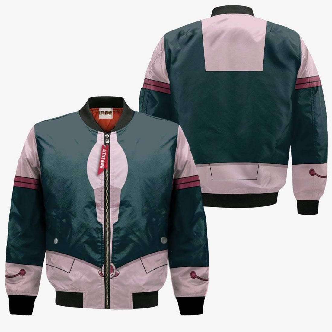 FUNSTUFFPRINT Ochako Uraraka Bomber Jacket Custom My Hero Academia Cosplay Costumes 3D Bomber Jacket
