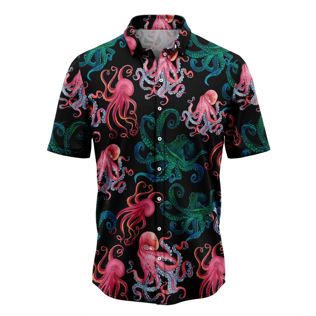 Octopus Party Hawaiian Shirt, Summer gift, Hawaiian Shirts for Men, Aloha Beach Shirt