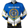 FUNSTUFFPRINT Oklahoma Coat Of Arms Men Bomber Jacket Lucian Style 3D Bomber Jacket