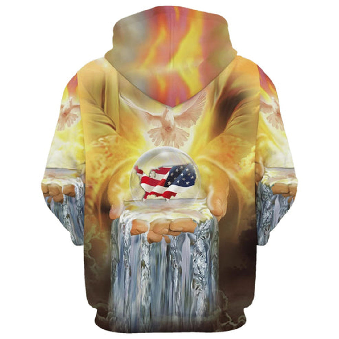 FUNSTUFFPRINT 3D One Nation Under God 3D Hoodie and Zip Hoodie