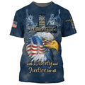 FUNSTUFFPRINT One Nation Under God With Liberty And Justice For All 3D All Over Printed Shirt for Men and Women
 3D T-shirt