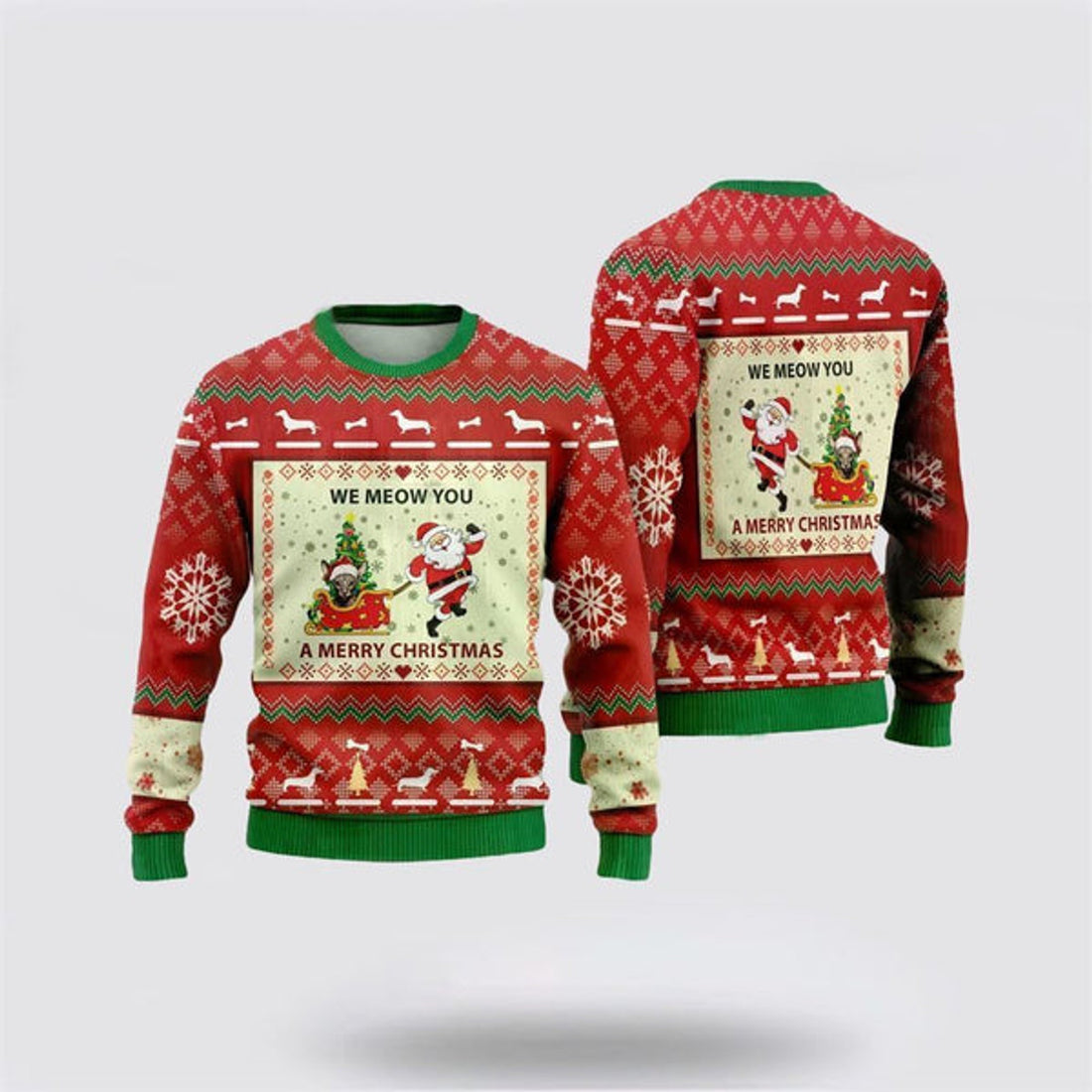 FUNSTUFFPRINT Oriental Shorthairs Ugly Christmas Sweater For Men And Women, Best Gift For Christmas, Christmas Fashion Winter  Ugly  Sweater