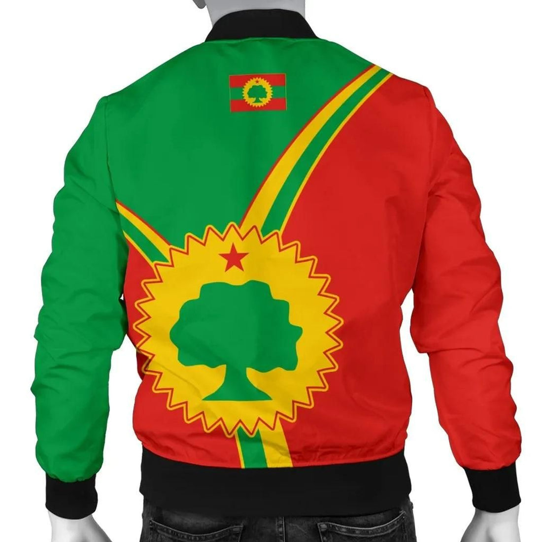 FUNSTUFFPRINT Oromo Men's Bomber Jacket - Oromo Pride - 3D Bomber Jacket