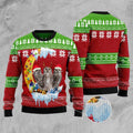 FUNSTUFFPRINT Owl Love Moon Xmas Ugly Christmas Sweater, Christmas Sweater, Ugly Sweater, Funny Xmas Sweaters Ugly Sweater