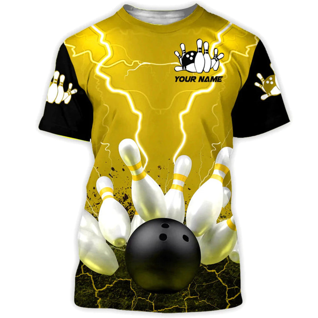 Custom 3D Red Bowling Shirt Men Women, Strike Bowling Sublimation On Unisex T-Shirt
