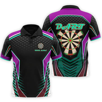 Custom 3D All Over Print Dart Polo Shirt For Men Women, Uniform Team Dart Shirt
