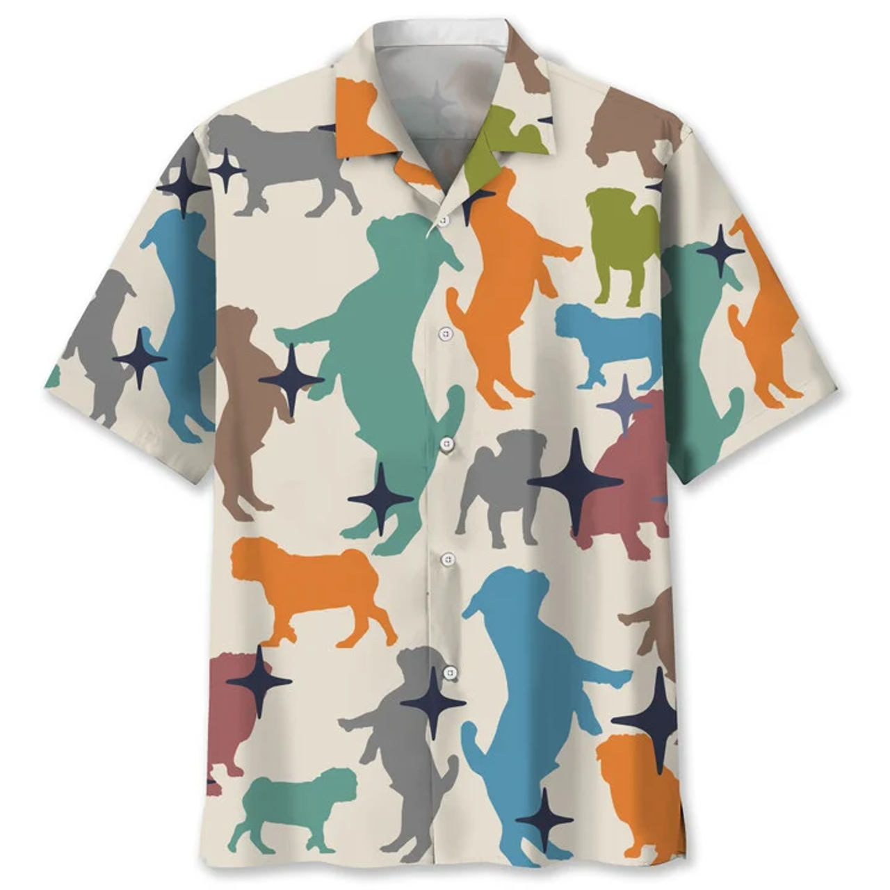 Pugs Hawaiian Shirt, Hawaiian shirt for men, Summer gift for Dog lovers
