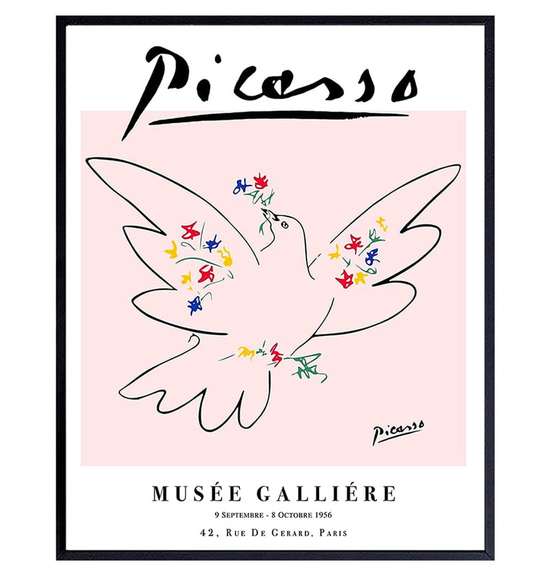 Pablo Picasso, Musee Galliere, Poster Decor, Pablo Picasso Art Poster and Canvas