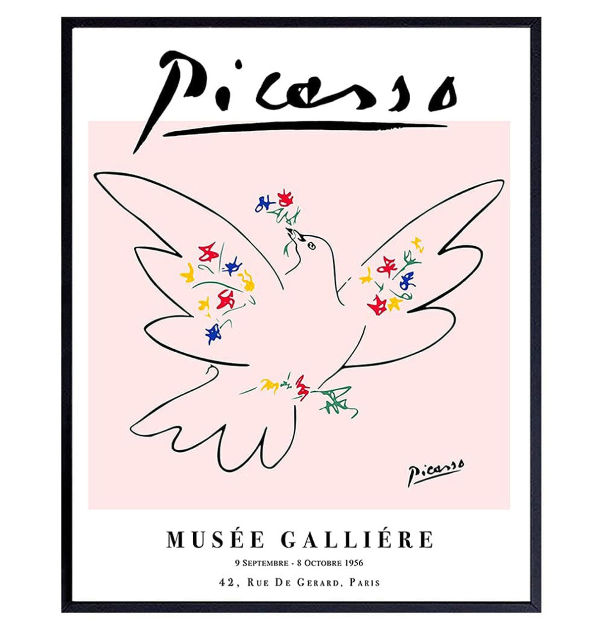 Pablo Picasso, Musee Galliere, Poster Decor, Pablo Picasso Art Poster and Canvas
