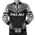 FUNSTUFFPRINT Palau Polynesian Chief Men's Bomber Jacket - Black Version - 3D Bomber Jacket