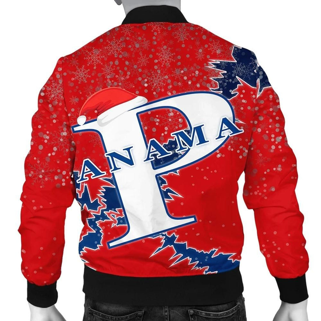 FUNSTUFFPRINT Panama Christmas Coat Of Arms Men Bomber Jacket Style 3D Bomber Jacket