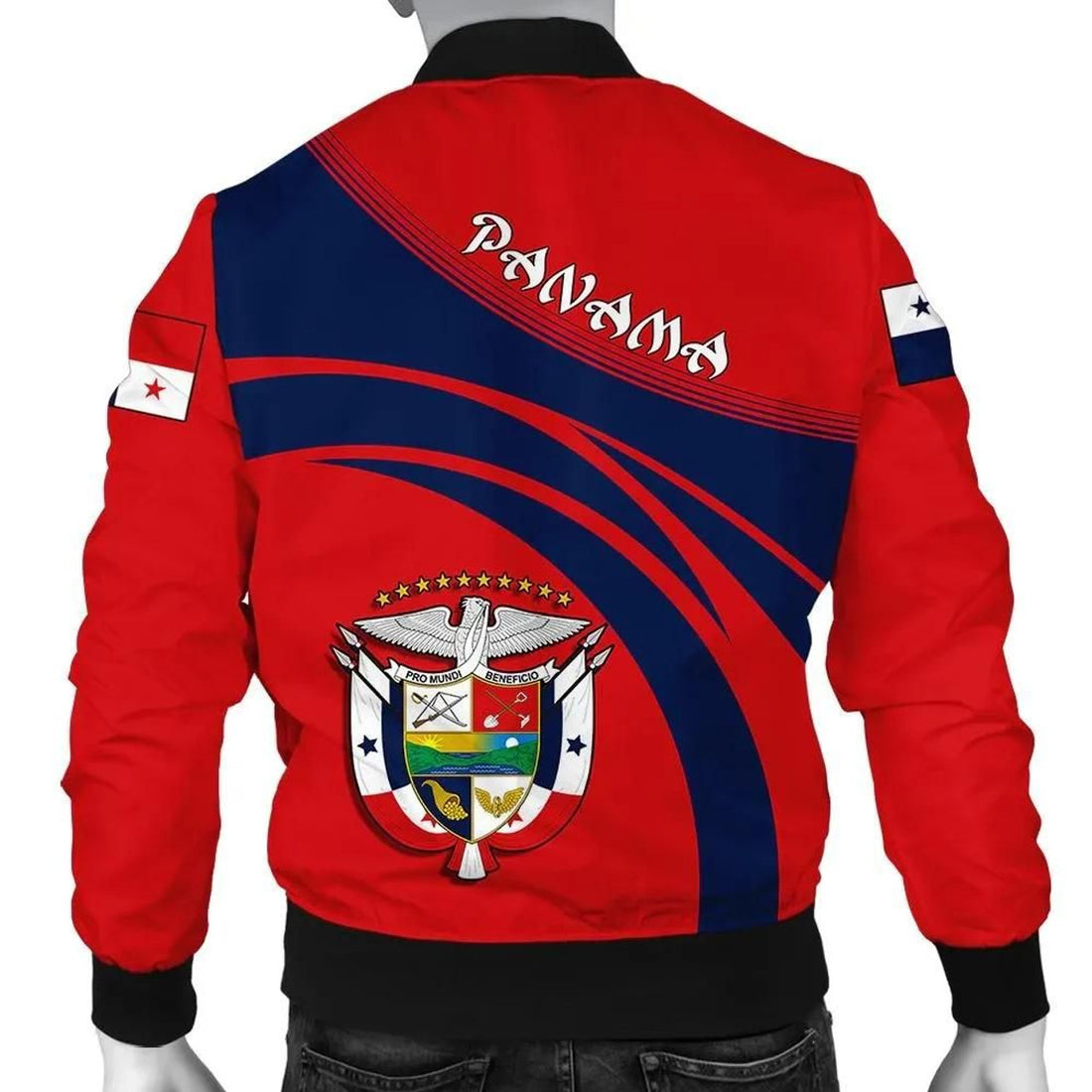 FUNSTUFFPRINT Panama Coat Of Arms Men Bomber Jacket Cricket 3D Bomber Jacket