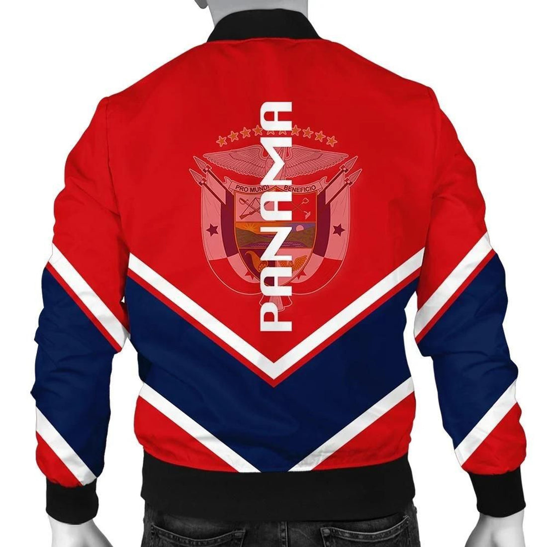 FUNSTUFFPRINT Panama Coat Of Arms Men Bomber Jacket Lucian Style 3D Bomber Jacket