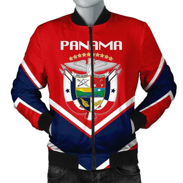 FUNSTUFFPRINT Panama Coat Of Arms Men Bomber Jacket Lucian Style 3D Bomber Jacket