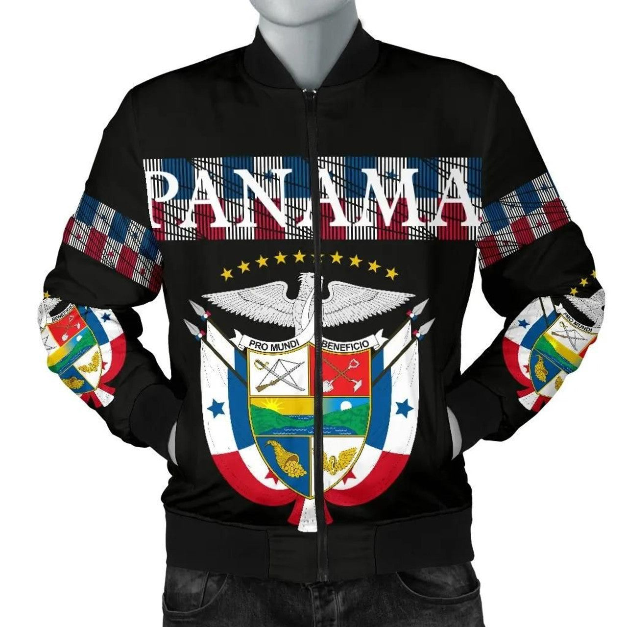FUNSTUFFPRINT Panama-United Men's 3D Bomber Jacket