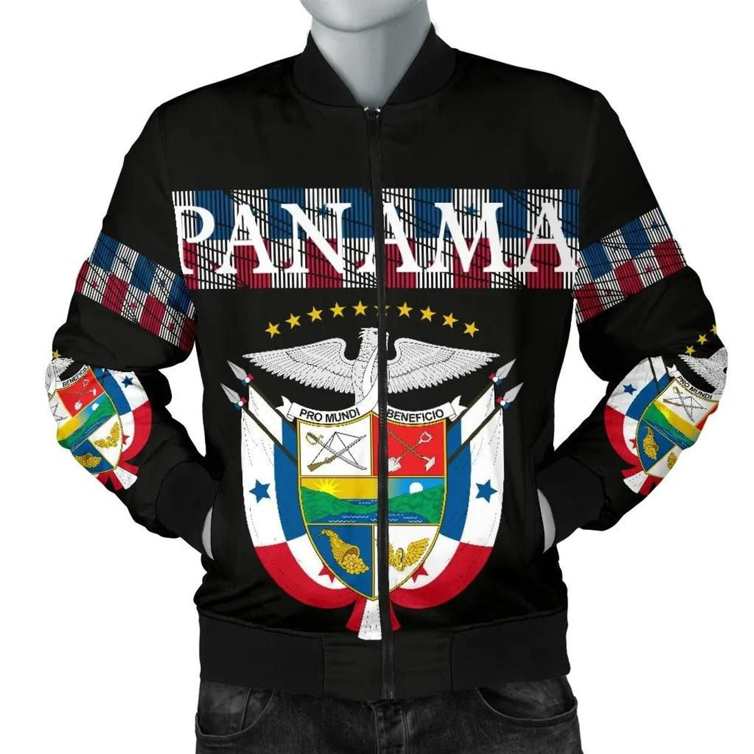 FUNSTUFFPRINT Panama-United Men's 3D Bomber Jacket