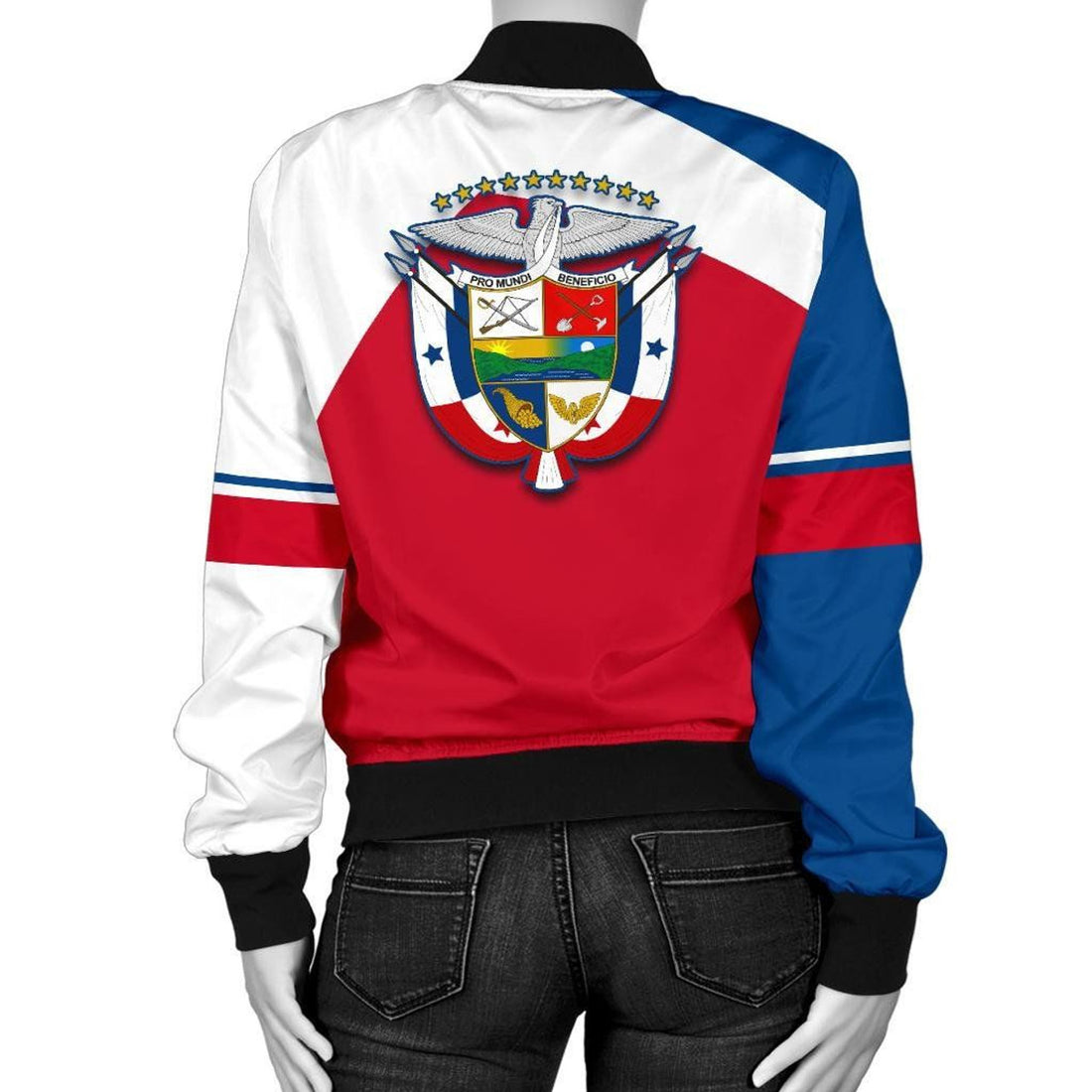 FUNSTUFFPRINT Panama Women's Bomber Jacket - Vera Jacket - 3D Bomber Jacket