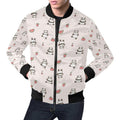FUNSTUFFPRINT Panda Fruit Pattern Print Mens 3D Bomber Jacket