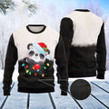 FUNSTUFFPRINT Panda Cup Ugly Christmas Sweater, Christmas Sweater, Ugly Sweater, Funny Xmas Sweaters Ugly Sweater