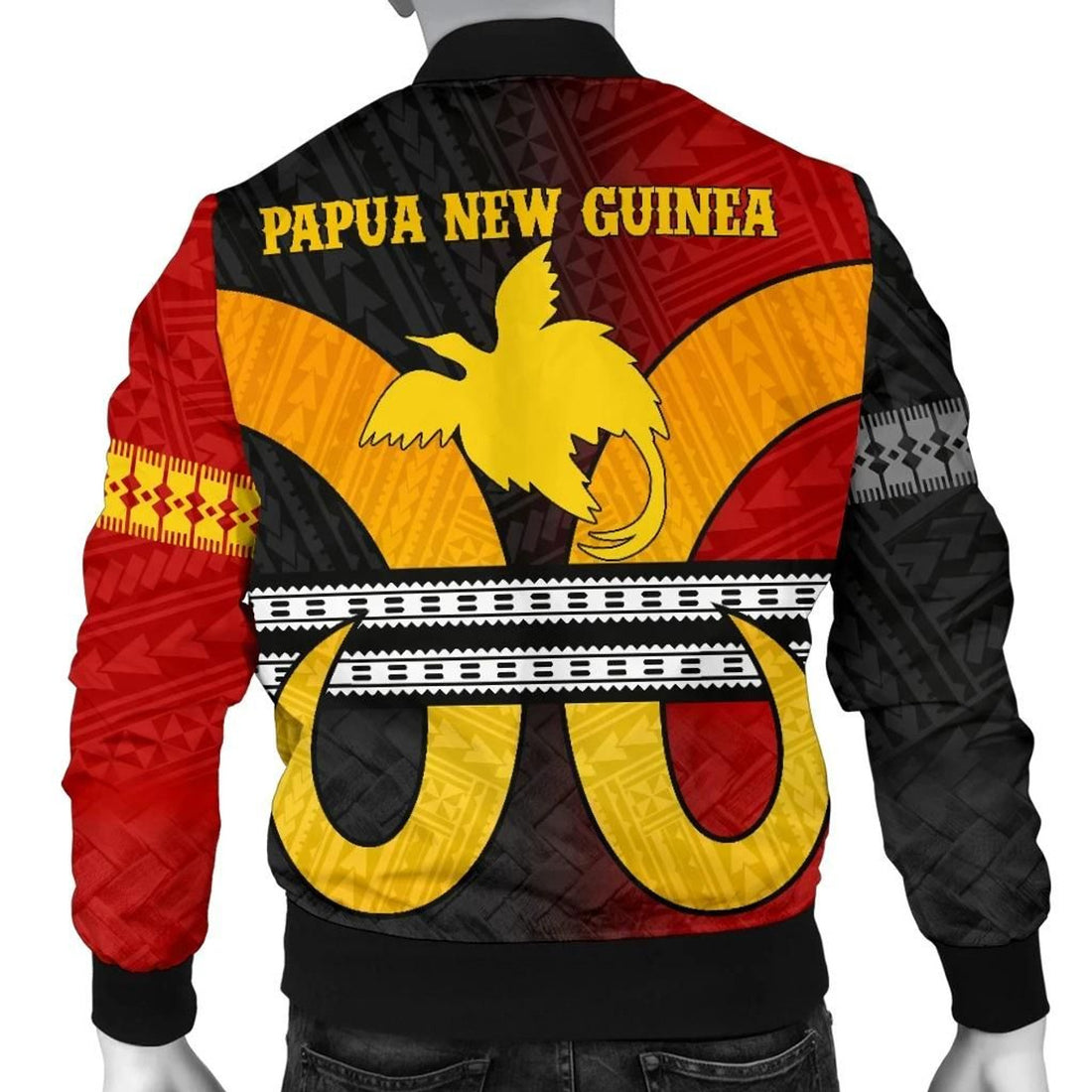 FUNSTUFFPRINT Papua New Guinea Descendants Men's 3D Bomber Jacket
