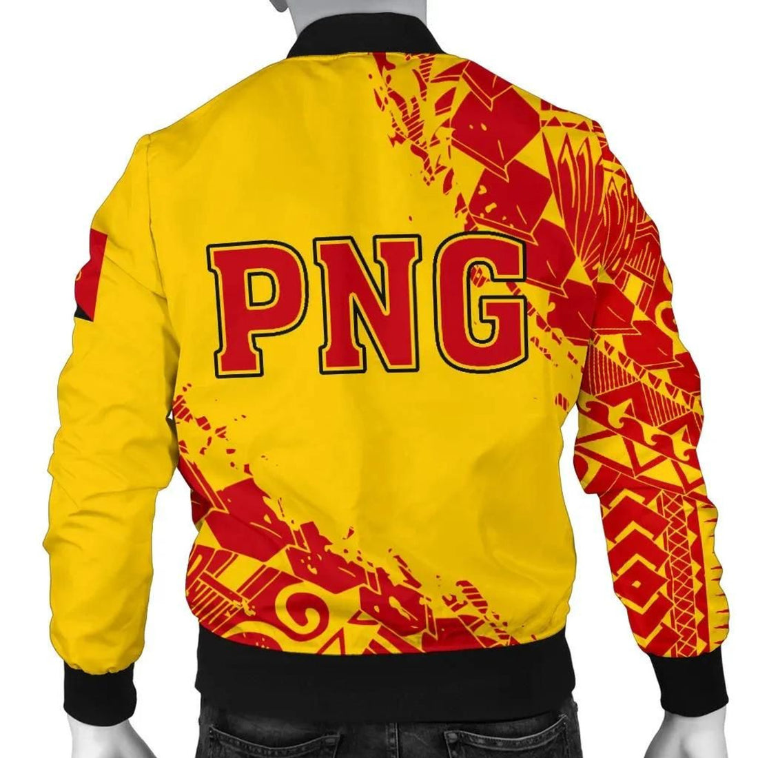FUNSTUFFPRINT Papua New Guinea Men's Bomber Jacket - Nora Style 3D Bomber Jacket
