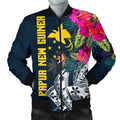 FUNSTUFFPRINT Papua New Guinea Men's Bomber Jacket - Summer Vibes - 3D Bomber Jacket