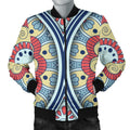 FUNSTUFFPRINT Pastel Ornament Mandala Print Men's 3D Bomber Jacket