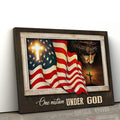 Patriotism Christian One Nation Under God Wall Art Canvas - Religious Canvas Painting